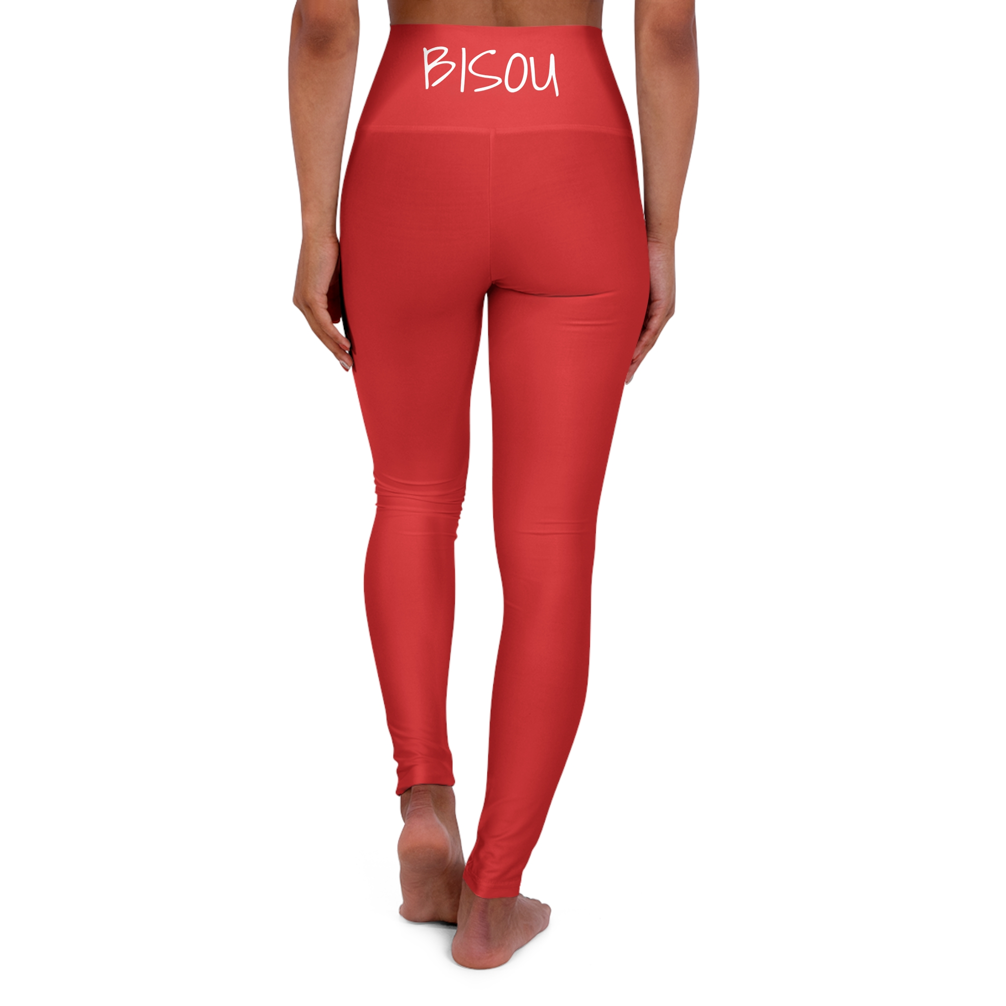 BISOU High Waisted Yoga Leggings - Comfortable Activewear for Fitness - Image 3