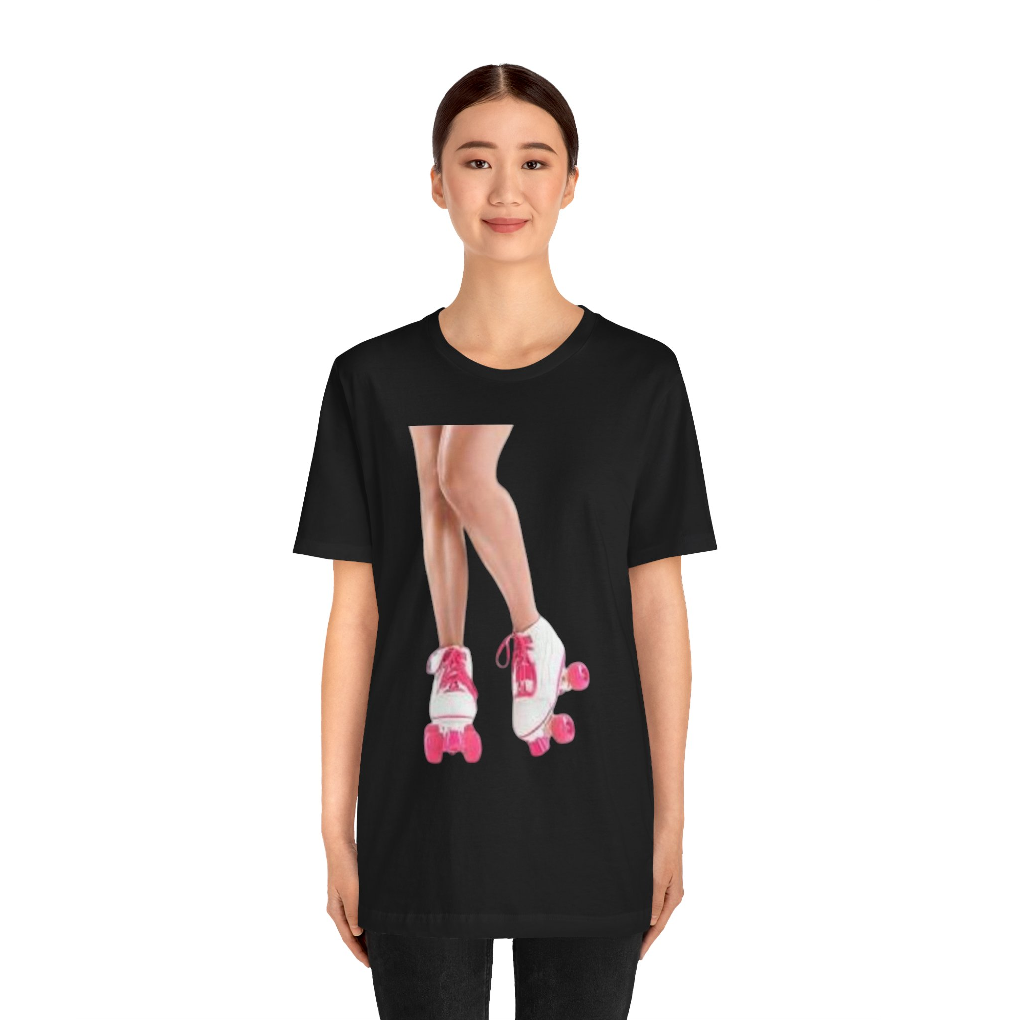 WHITE Roller Skating Vibes Unisex Tee, Fun Gift for Skaters, Retro Apparel - Image 2