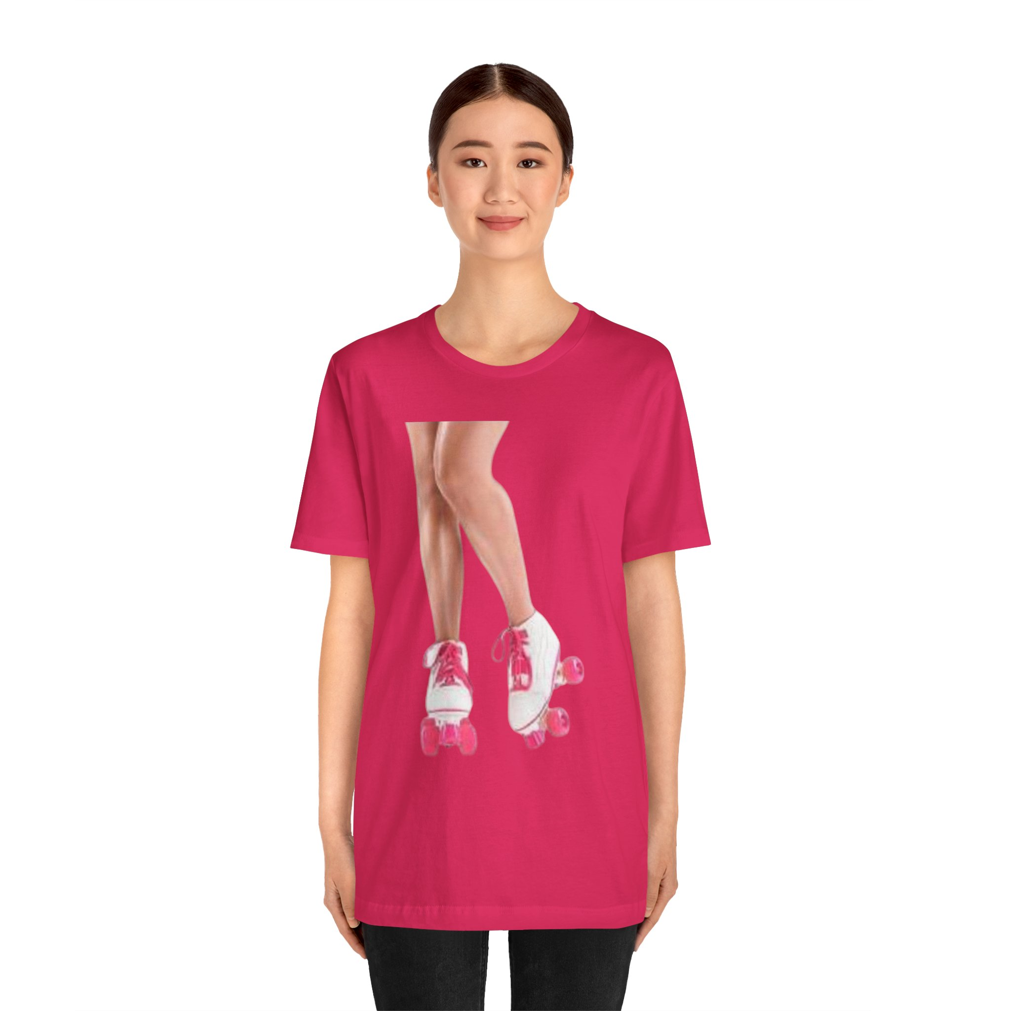 WHITE Roller Skating Vibes Unisex Tee, Fun Gift for Skaters, Retro Apparel - Image 8