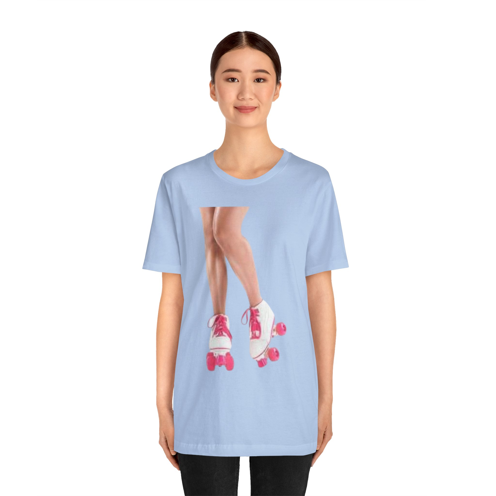 WHITE Roller Skating Vibes Unisex Tee, Fun Gift for Skaters, Retro Apparel - Image 4