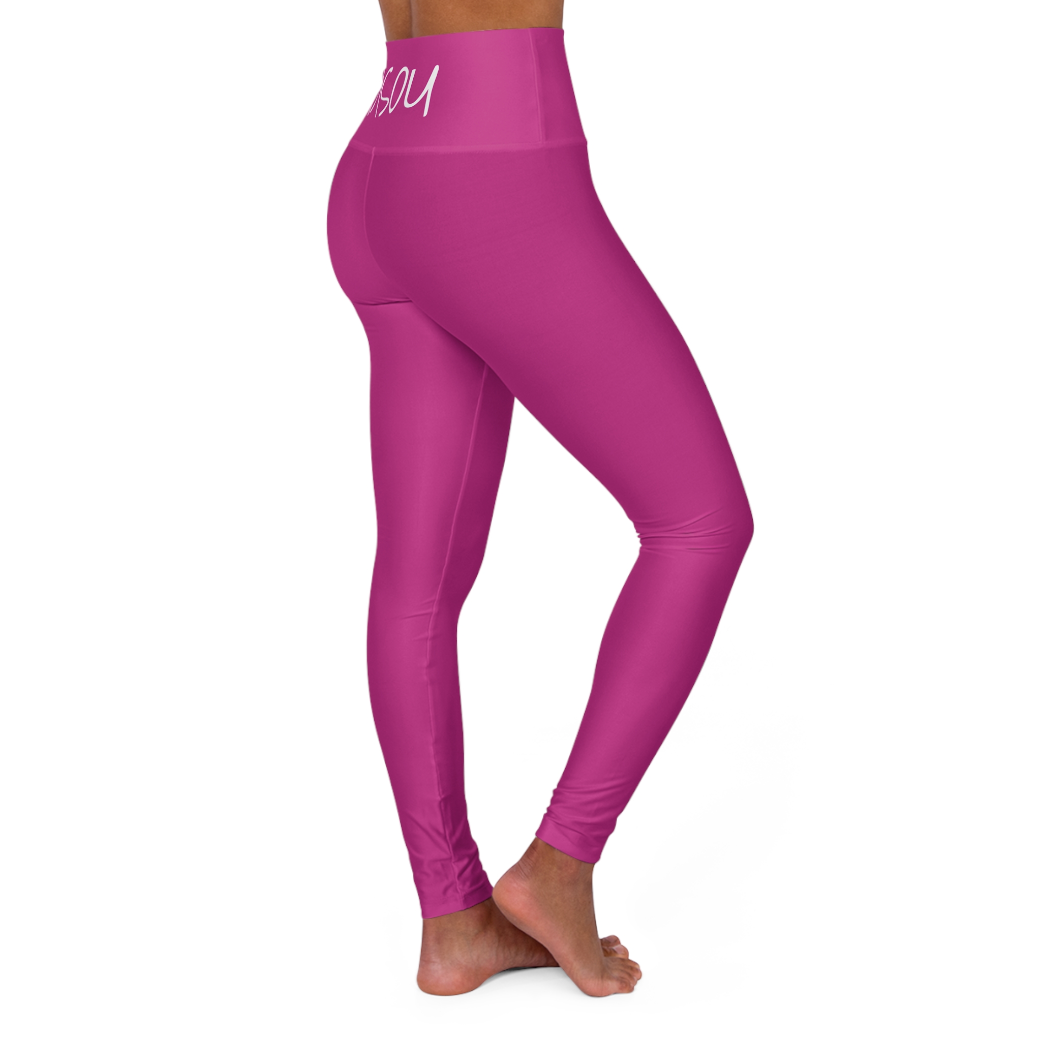 BISOU High Waisted Yoga Leggings - Comfortable Activewear for Workouts - Image 4