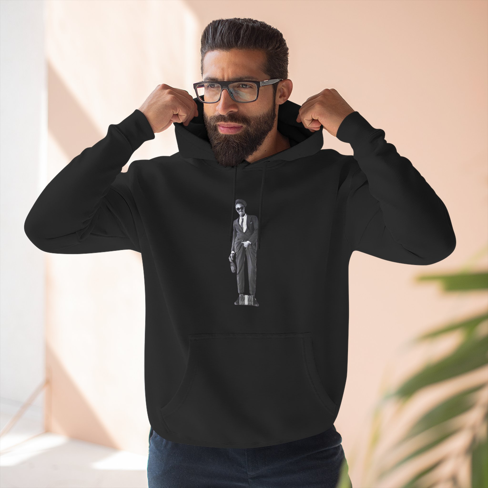 THE RULER'S BACK - Stylish 3-Panel Fleece Hoodie, Cozy Sweatshirt, Casual Wear - Image 2