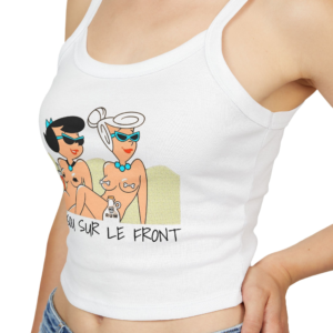 SAND AT THE BEACH - Chic Women's Spaghetti Strap Tank Top with Stylish Design